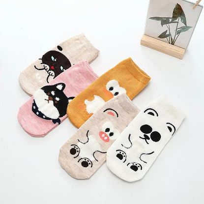 Picture of Women's socks medical cotton treated and animals