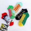Picture of Rotary socks corn and watermelon shapes for women treated medical cotton