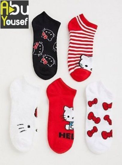 Picture of Medical cotton socks treated kitty shapes